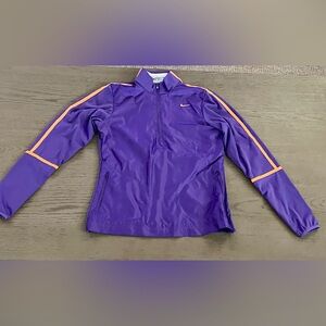 NIKE GOLF Women's Small Purple Polyester Pullover Windbreaker